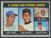 Sandy Koufax / Juan Marichal / Bob Gibson / Gaylord Perry 1967 Topps #236 NL Pitching Leaders at PristineAuction.com