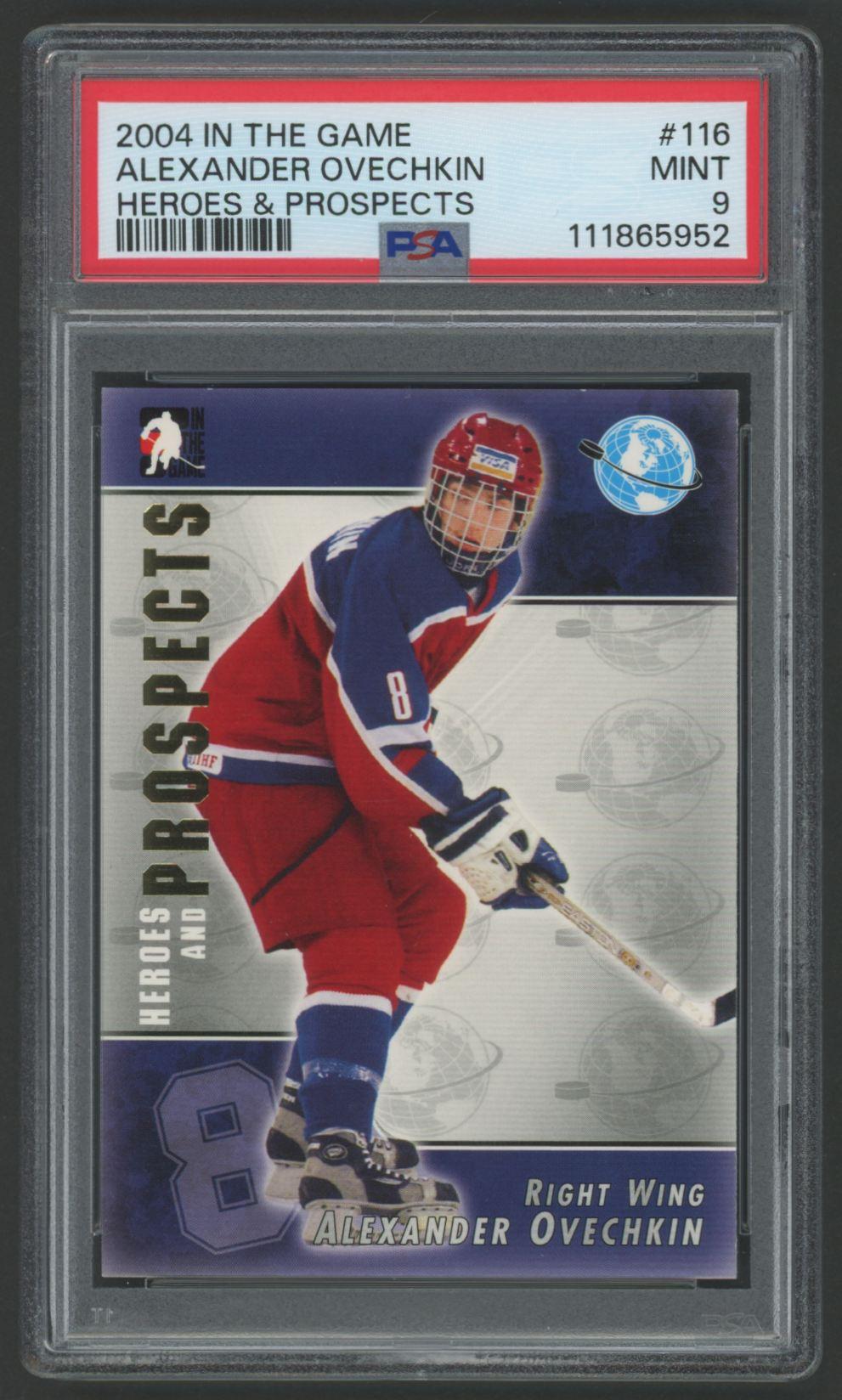 Alexander Ovechkin 2004 In The Game Heroes & Prospects #116 (PSA 9) at PristineAuction.com Alexander Ovechkin 2004 In The Game Heroes & Prospects #116 (PSA 9) at PristineAuction.com