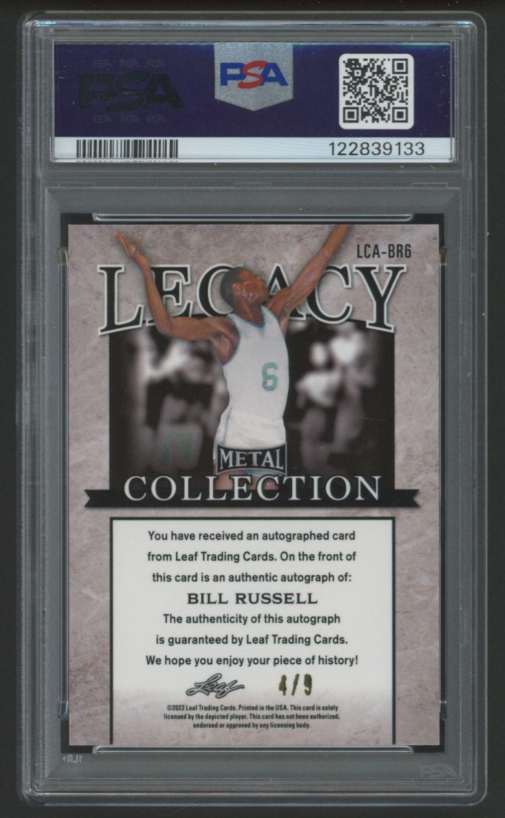 2022 Leaf Metal Legacy Collection Autograph Green Prism #LCABR6 #4/9 (PSA 8 | Auto 10) at PristineAuction.com 2022 Leaf Metal Legacy Collection Autograph Green Prism #LCABR6 #4/9 (PSA 8 | Auto 10) at PristineAuction.com