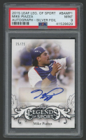 Mike Piazza 2015 Leaf Legends of Sport Autograph Silver Foil #BAMP1 #15/25 (PSA 9) at PristineAuction.com