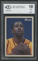 James Harden 2009-10 Bowman 48 #104 #1396/2009 RC (BCCG 10) at PristineAuction.com