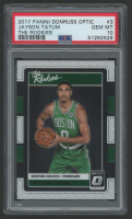 Jayson Tatum 2017 Donruss Optic The Rookies #3 (PSA 10) at PristineAuction.com
