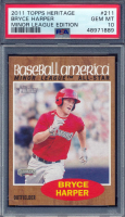 Bryce Harper 2011 Topps Heritage Minors SP #211 (PSA 10) at PristineAuction.com