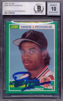 Deion Sanders Signed 1989 Score #246 RC (BGS | Autograph Graded 10) at PristineAuction.com