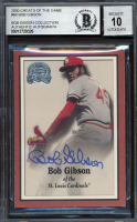 Bob Gibson Signed 2000 Fleer Greats of the Game #68 (BGS | Autograph Graded 10) at PristineAuction.com