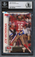 Joe Montana Signed 1992 Pro Set #649 (BGS) at PristineAuction.com