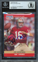 Joe Montana Signed 1990 FACT Pro Set Cincinnati #293 W2 (BGS) at PristineAuction.com