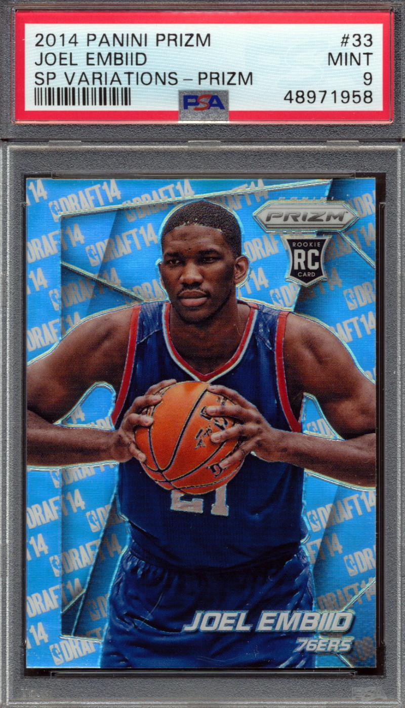Joel Embiid 2014 Panini Prizm Prizm Variation #33 RC (PSA 9) at PristineAuction.com Joel Embiid 2014 Panini Prizm Prizm Variation #33 RC (PSA 9) at PristineAuction.com