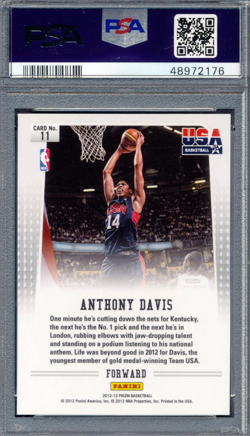 Anthony Davis 2012-13 Panini Prizm USA Basketball #11 RC (PSA 9) at PristineAuction.com Anthony Davis 2012-13 Panini Prizm USA Basketball #11 RC (PSA 9) at PristineAuction.com