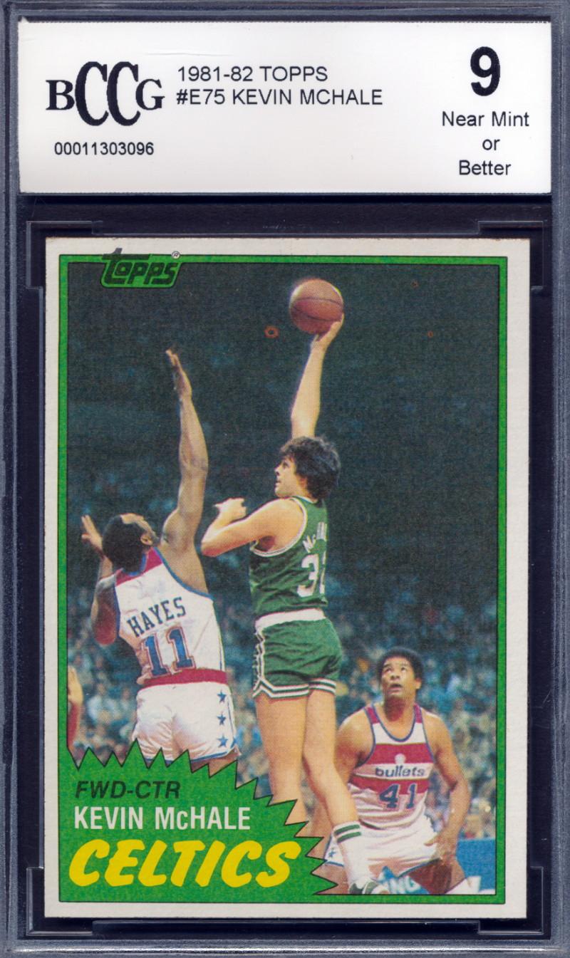 Kevin McHale 1981-82 Topps #E75 RC (BCCG 9) at PristineAuction.com Kevin McHale 1981-82 Topps #E75 RC (BCCG 9) at PristineAuction.com