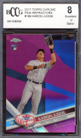 Aaron Judge 2017 Topps Chrome Pink Refractors #169 RC (BCCG 8) at PristineAuction.com
