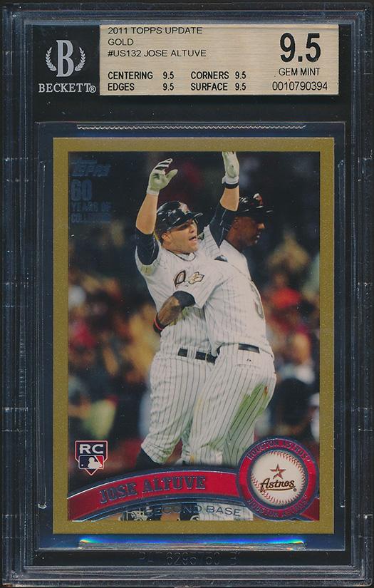 Jose Altuve 2011 Topps Update Gold #US132 (BGS 9.5) at PristineAuction.com Jose Altuve 2011 Topps Update Gold #US132 (BGS 9.5) at PristineAuction.com