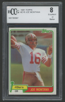Joe Montana 1981 Topps #216 RC (BCCG 8) at PristineAuction.com