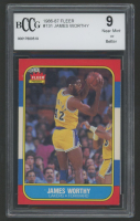 James Worthy 1986-87 Fleer #131 RC (BCCG 9) at PristineAuction.com