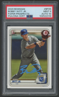 Bobby Witt Jr. Signed 2020 Bowman Prospects #BP25 (PSA 9 | Auto 10) at PristineAuction.com