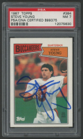 Steve Young Signed 1987 Topps #384 (PSA 7) at PristineAuction.com