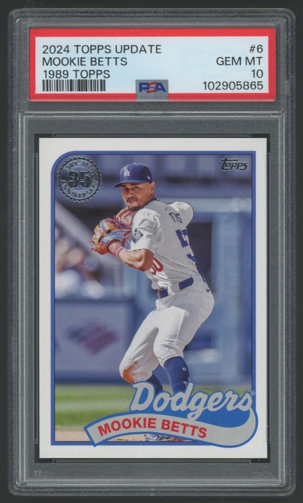 Mookie Betts 2024 Topps Update / 1989 #89US6 (PSA 10) at PristineAuction.com Mookie Betts 2024 Topps Update / 1989 #89US6 (PSA 10) at PristineAuction.com