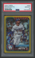 Mookie Betts 2024 Topps Gold Foil #250 (PSA 10) at PristineAuction.com