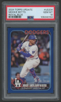 Mookie Betts 2024 Topps Update Royal Blue #US334 (PSA 10) at PristineAuction.com