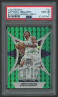 Anthony Edwards 2023 Mosaic Epic Performers Green #20 (PSA 10) at PristineAuction.com