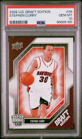 Stephen Curry 2009 Upper Deck Draft Edition #34 RC (PSA 10) at PristineAuction.com