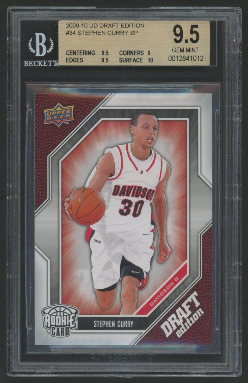 Stephen Curry 2009-10 Upper Deck Draft Edition #34 SP RC (BGS 9.5) at PristineAuction.com Stephen Curry 2009-10 Upper Deck Draft Edition #34 SP RC (BGS 9.5) at PristineAuction.com