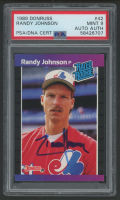 Randy Johnson Signed 1989 Donruss #42 (PSA 9) at PristineAuction.com