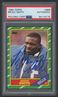 Bruce Smith Signed 1986 Topps #389 RC (PSA) at PristineAuction.com
