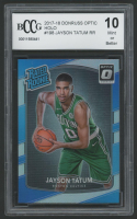 Jayson Tatum 2017-18 Donruss Optic RR Holo #198 (BCCG 10) at PristineAuction.com