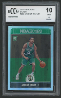 Jayson Tatum 2017-18 Hoops Silver #253 RC (BCCG 10) at PristineAuction.com
