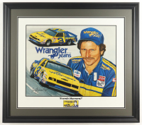 Sam Bass Signed NASCAR LE "Family Drive-In" Custom Framed Art Print Display (Beckett) at PristineAuction.com