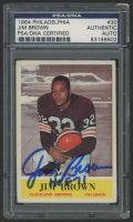 Jim Brown Signed 1964 Philadelphia #30 (PSA) at PristineAuction.com