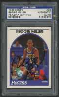 Reggie Miller Signed 1989-90 Hoops #29 (PSA) at PristineAuction.com