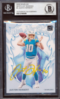 Justin Herbert Signed 2020 Donruss White Hot Rookies #WHJH (BGS) at PristineAuction.com