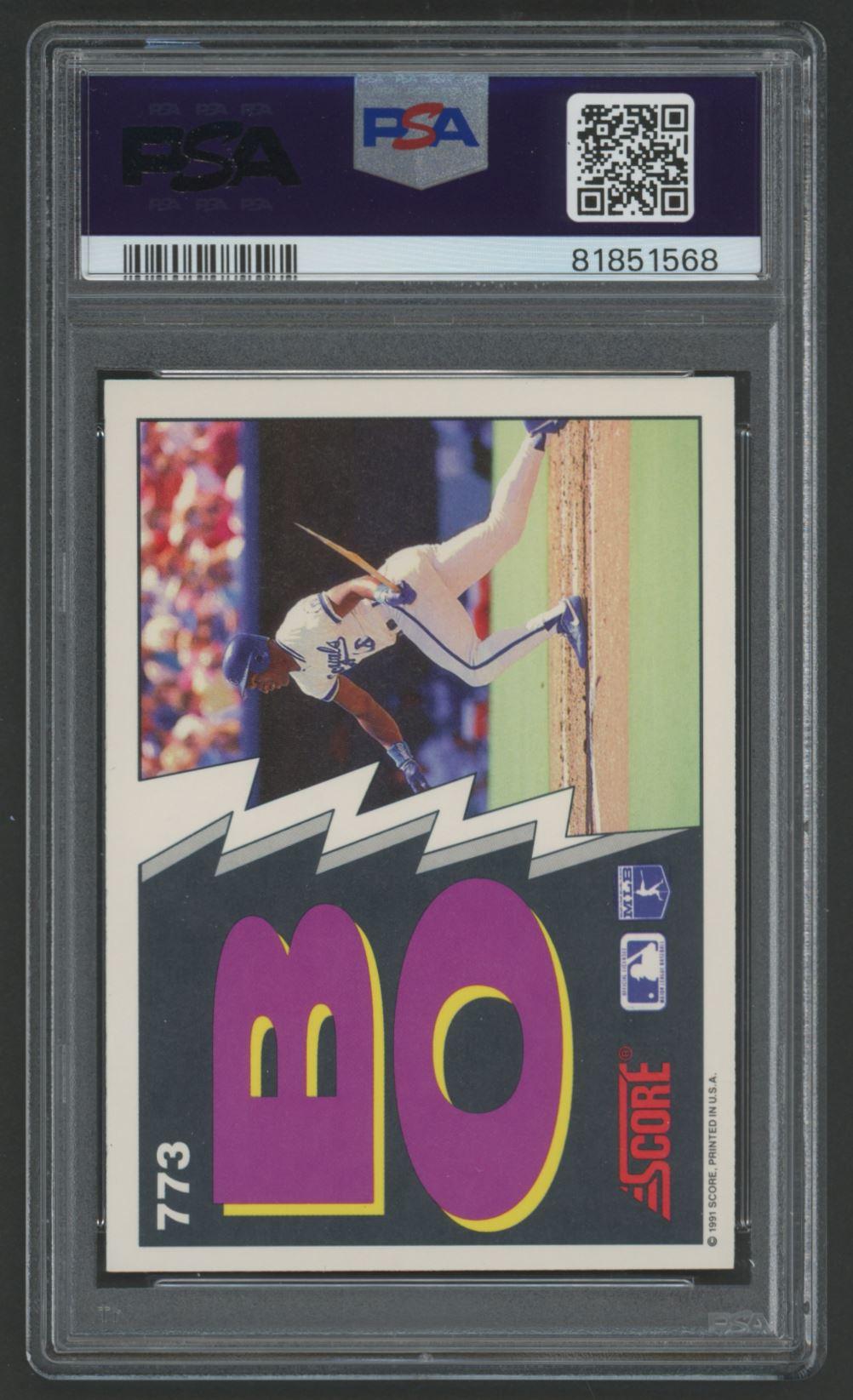 Bo Jackson 1991 Score #773 (PSA 9) at PristineAuction.com Bo Jackson 1991 Score #773 (PSA 9) at PristineAuction.com