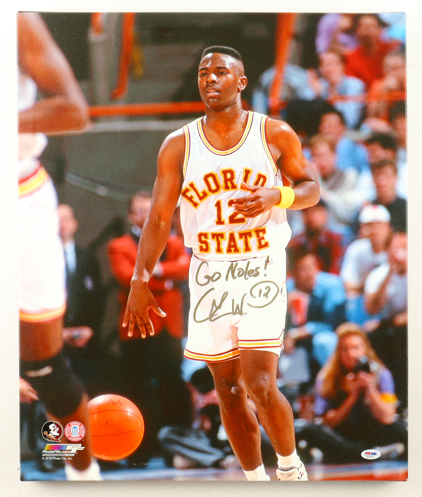 Charlie Ward Signed Florida State Seminoles Custom Framed Serigraph on Canvas Display Inscribed "Go Noles!" (PSA) at PristineAuction.com Charlie Ward Signed Florida State Seminoles Custom Framed Serigraph on Canvas Display Inscribed "Go Noles!" (PSA) at PristineAuction.com