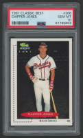 Chipper Jones 1991 Classic/Best #268 RC (PSA 10) at PristineAuction.com