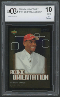 LeBron James 2003-04 UD Victory Rookie Orientation #101 (BCCG 10) at PristineAuction.com