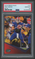 Tim Tebow 2010 Press Pass Blue #12 (PSA 10) at PristineAuction.com