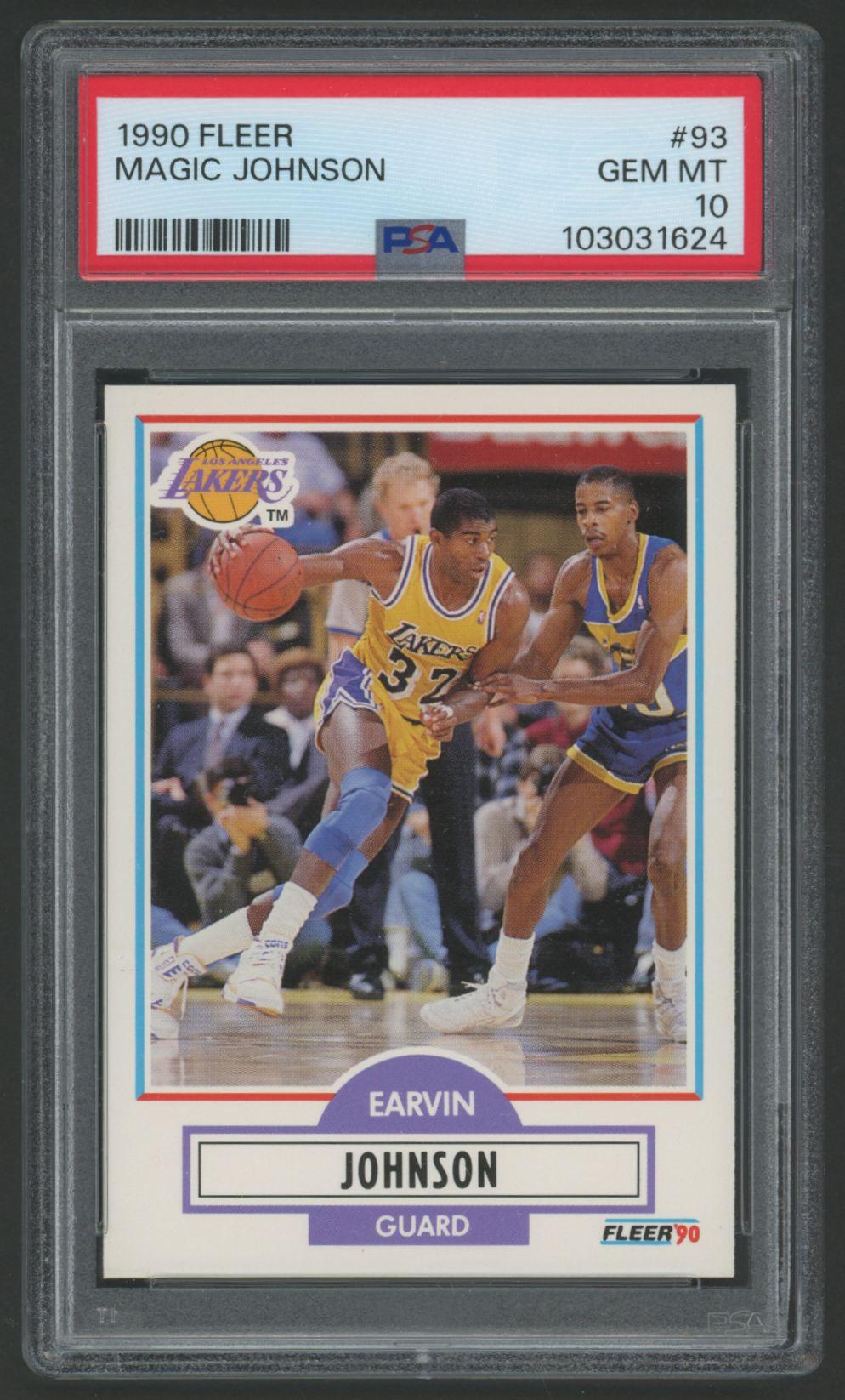 Magic Johnson 1990 Fleer #93 (PSA 10) at PristineAuction.com Magic Johnson 1990 Fleer #93 (PSA 10) at PristineAuction.com