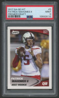 Patrick Mahomes II 2017 SAGE HIT Premier Draft #5 (PSA 9) at PristineAuction.com