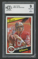 Joe Montana 1984 Topps #358 PB (BCCG 9) at PristineAuction.com