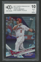 Albert Pujols 2017 Topps Opening Day Toys R Us Purple Border #140 (BCCG 10) at PristineAuction.com
