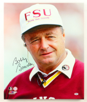Bobby Bowden Signed Florida State Seminoles Custom Framed Serigraph on Canvas Display (PSA) at PristineAuction.com