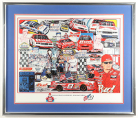Sam Bass Signed NASCAR LE "Anheuser-Busch and NASCAR...A Racing Tradition" Custom Framed Art Print Display (Beckett) at PristineAuction.com