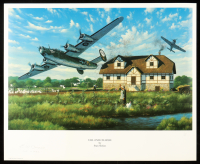 Ernest Bruce Signed "Tail End Charlie" 18x22 Lithograph By Stan Stokes With Inscription (AIV) at PristineAuction.com