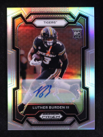 Luther Burden III 2024 Panini Prizm Draft Picks Prizms Silver Autographs #198 RC at PristineAuction.com