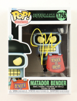 John DiMaggio Twice-Signed "Futurama" #1756 Matador Bender Funko Pop! Vinyl Figure (JSA) at PristineAuction.com