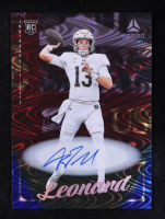 Riley Leonard 2025 Panini Luminance Autographs Blue #106 RC #18/50 at PristineAuction.com