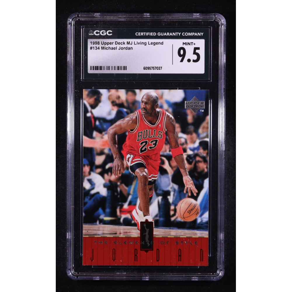Michael Jordan 1998 Upper Deck MJ Living Legend #134 (CGC 9.5) at PristineAuction.com
